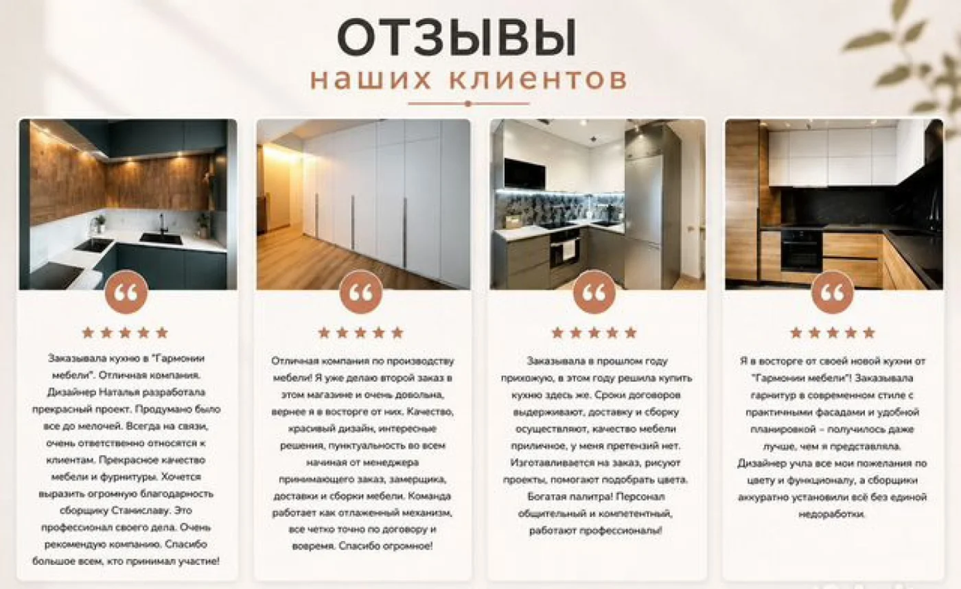 Кухни на заказ с дизайн-проектом, гарантия 10 лет